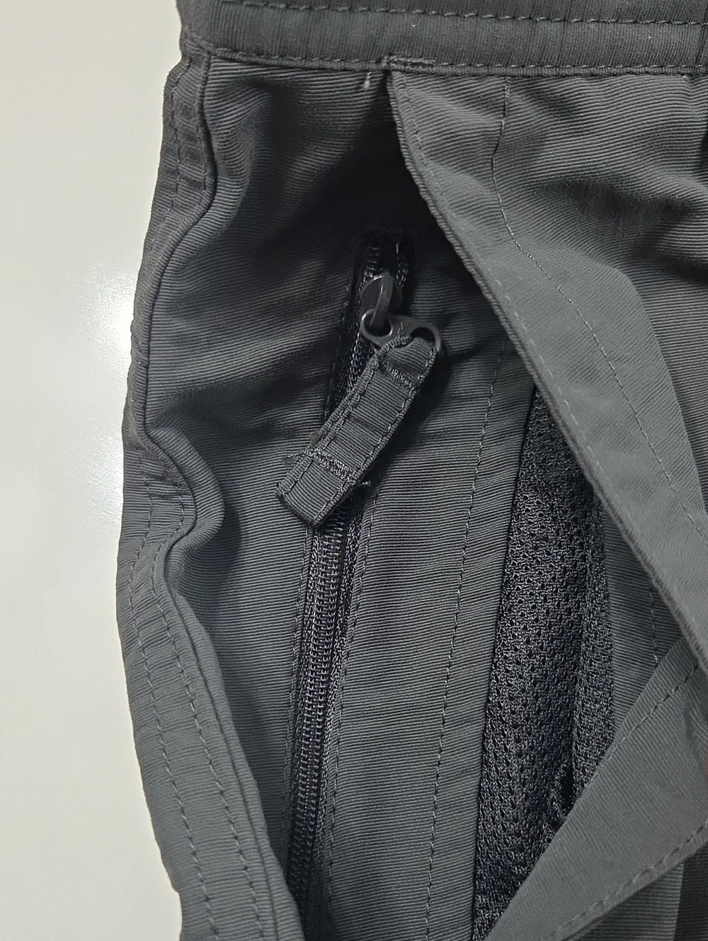 The North Face Charcoal Gray Men's Flat-Front Outdoor Shorts